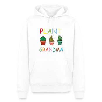 Plante Grand-mère Horticulture Botanique Fleurs Puissance - Sweat à capuche Premium bio Homme - blanc - Devant - Nico (187cm)