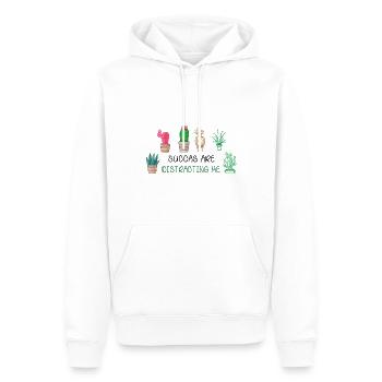 Sukkulenten Lenken Mich Ab Pflanze Hobby Botanisch - Männer Premium Bio Hoodie - Weiß - Vorne - Nico (187cm)
