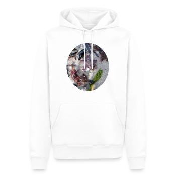 Colors of the beach - starfish, algae, shell - Men’s Premium Organic Hoodie - white - Front - Nico (187cm)
