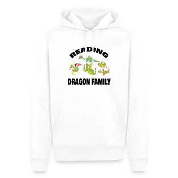 Reading Dragon Family Team Bücherschrank - Männer Premium Bio Hoodie - Weiß - Vorne - Nico (187cm)