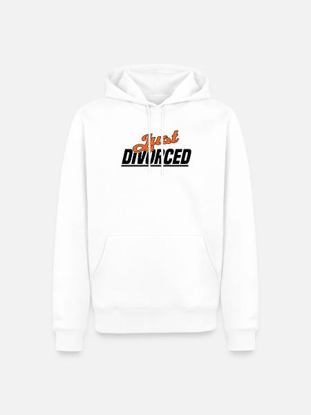 Scheidung Trennung Ehe Ex Scheidungsparty - Männer Premium Bio Hoodie - Weiß