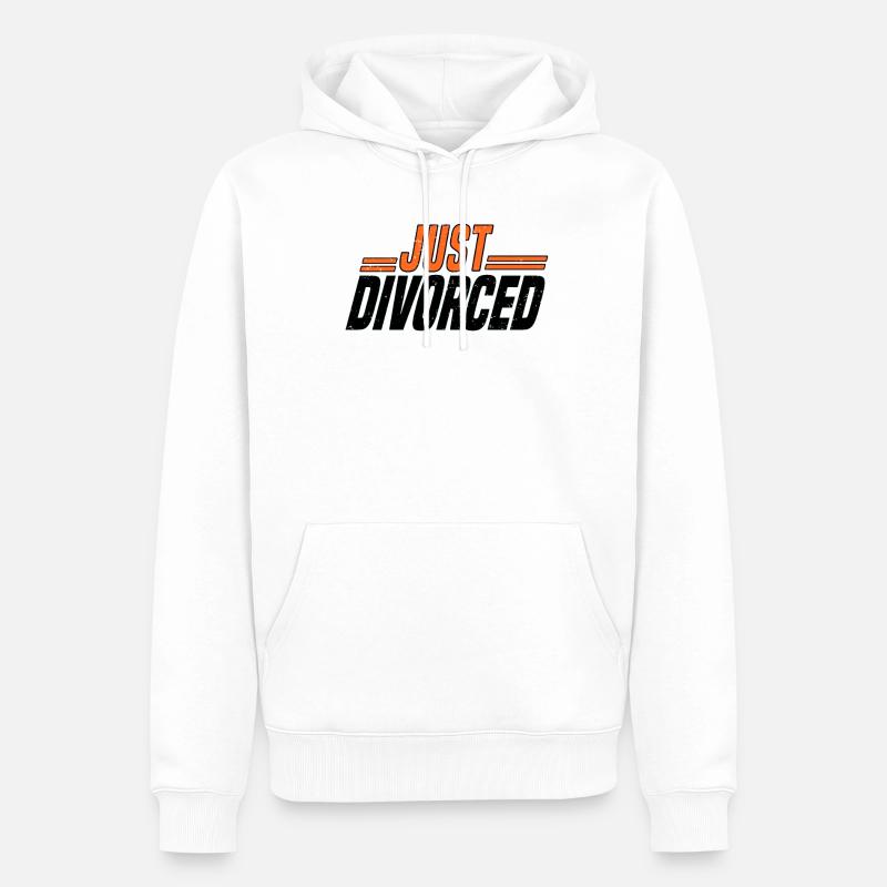 Scheidung Trennung Ehe Ex Scheidungsparty - Männer Premium Bio Hoodie - Weiß