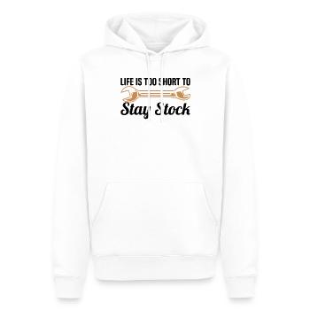 Muscel Car V8 Turbocharger Tuning Rennwagen - Männer Premium Bio Hoodie - Weiß - Vorne - Nico (187cm)