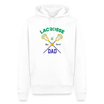 Lacrosse Le meilleur Papa Sport Lacrosse Ball - Sweat à capuche Premium bio Homme - blanc - Devant - Nico (187cm)