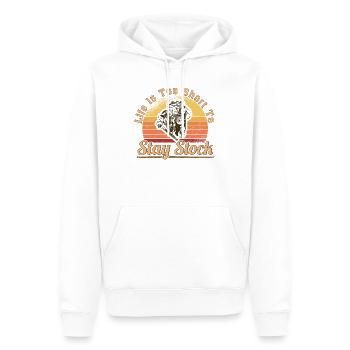 Muscel Car V8 Turbocharger Tuning Rennwagen - Männer Premium Bio Hoodie - Weiß - Vorne - Nico (187cm)