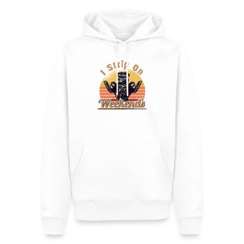 Muscel Car V8 Turbocharger Tuning Rennwagen - Männer Premium Bio Hoodie - Weiß - Vorne - Nico (187cm)