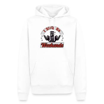 Muscel Car V8 Turbocompresseur Tuning Voiture de course - Sweat à capuche Premium bio Homme - blanc - Devant - Nico (187cm)