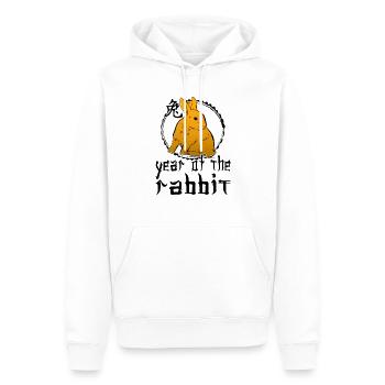 Chinesisches Hase Schriftzeichen Neujahr - Männer Premium Bio Hoodie - Weiß - Vorne - Nico (187cm)