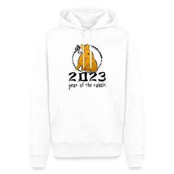 Chinesisches Hase Schriftzeichen Neujahr - Männer Premium Bio Hoodie - Weiß - Vorne - Nico (187cm)