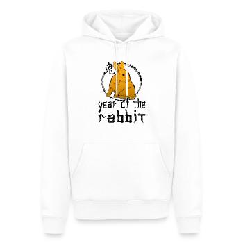 Chinesisches Hase Schriftzeichen Neujahr - Männer Premium Bio Hoodie - Weiß - Vorne - Nico (187cm)