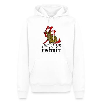 Chinesisches Hase Schriftzeichen Neujahr - Männer Premium Bio Hoodie - Weiß - Vorne - Nico (187cm)