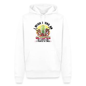 Tintenfisch Krake Oktopus Meer Tentakel Kraken - Männer Premium Bio Hoodie - Weiß - Vorne - Nico (187cm)