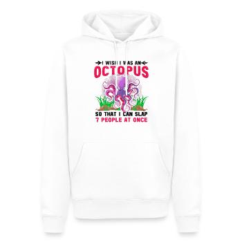 Tintenfisch Krake Oktopus Meer Tentakel Kraken - Männer Premium Bio Hoodie - Weiß - Vorne - Nico (187cm)