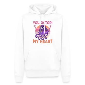 Tintenfisch Krake Oktopus Meer Tentakel Kraken - Männer Premium Bio Hoodie - Weiß - Vorne - Nico (187cm)
