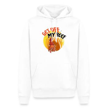 Poulpe Poulpe Tentacule de mer Poulpe Poulpe Poulpe Poulpe - Sweat à capuche Premium bio Homme - blanc - Devant - Nico (187cm)