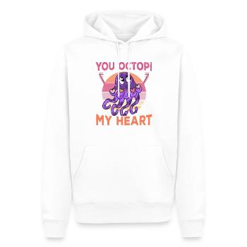 Tintenfisch Krake Oktopus Meer Tentakel Kraken - Männer Premium Bio Hoodie - Weiß - Vorne - Nico (187cm)