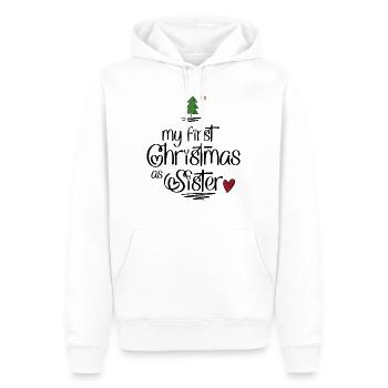 My first Christmas as Sister - Männer Premium Bio Hoodie - Weiß - Vorne - Nico (187cm)
