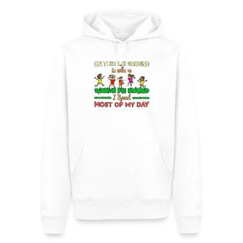 Primary School Teacher Kindergarten Educator - Men’s Premium Organic Hoodie - white - Front - Nico (187cm)