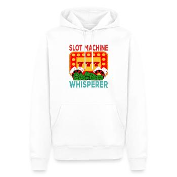 Casino Gambling Slot Machine à sous Jeu de cartes - Sweat à capuche Premium bio Homme - blanc - Devant - Nico (187cm)