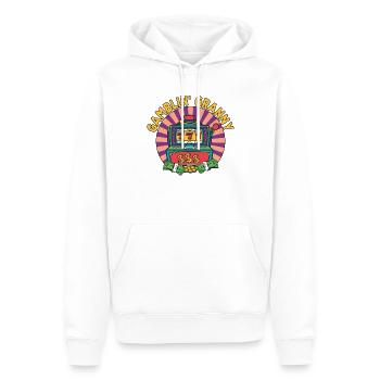 Casino Gambling Slot Machine à sous Jeu de cartes - Sweat à capuche Premium bio Homme - blanc - Devant - Nico (187cm)