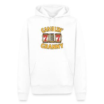 Casino Gambling Slot Machine à sous Jeu de cartes - Sweat à capuche Premium bio Homme - blanc - Devant - Nico (187cm)