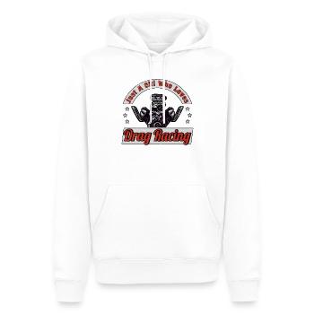 Rennfahrer Rennwagen Tuning Rennsport Motorsport - Männer Premium Bio Hoodie - Weiß - Vorne - Nico (187cm)