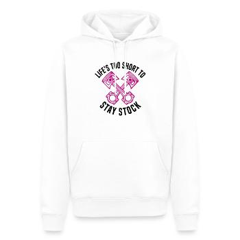 Muscel Car V8 Turbocompresseur Tuning Racing Car - Sweat à capuche Premium bio Homme - blanc - Devant - Nico (187cm)