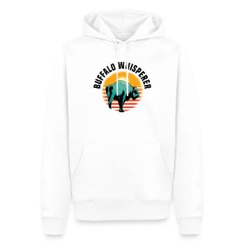 Büffel Bison Ochse Indianer Amerikanisch - Männer Premium Bio Hoodie - Weiß - Vorne - Nico (187cm)