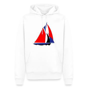 Französisches Segelboot - Männer Premium Bio Hoodie - Weiß - Vorne - Nico (187cm)