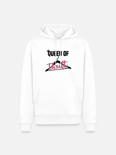 Secondhandladen Secondhand Öko Hipster Gebraucht - Männer Premium Bio Hoodie - Weiß