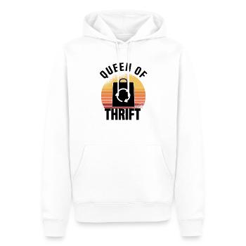 Magasin d’occasion Eco Hipster d’occasion - Sweat à capuche Premium bio Homme - blanc - Devant - Nico (187cm)