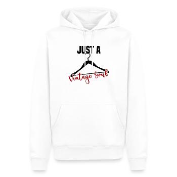 Magasin d’occasion Eco Hipster d’occasion - Sweat à capuche Premium bio Homme - blanc - Devant - Nico (187cm)