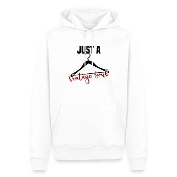 Magasin d’occasion Eco Hipster d’occasion - Sweat à capuche Premium bio Homme - blanc - Devant - Nico (187cm)