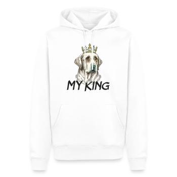 LABRADOR DOG RETRIEVER BREED CUTE RESCUE - Men’s Premium Organic Hoodie - white - Front - Nico (187cm)