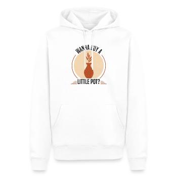Poterie Argile Cours de poterie Poterie Poterie - Sweat à capuche Premium bio Homme - blanc - Devant - Nico (187cm)