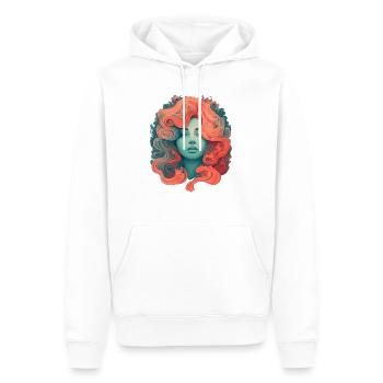 izup2u red and green woman - Männer Premium Bio Hoodie - Weiß - Vorne - Nico (187cm)