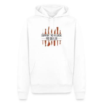 Poterie Argile Cours de poterie Poterie Poterie - Sweat à capuche Premium bio Homme - blanc - Devant - Nico (187cm)