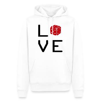 Boardgame Chess Backgammon Game Night - Men’s Premium Organic Hoodie - white - Front - Nico (187cm)