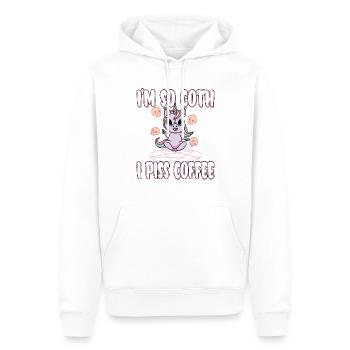 Satan Beelzebub Teufel Gothic Pentagram Mystisch - Männer Premium Bio Hoodie - Weiß - Vorne - Nico (187cm)