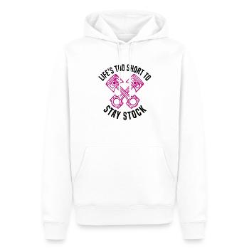 Muscel Car V8 Turbocompresseur Tuning Racing Car - Sweat à capuche Premium bio Homme - blanc - Devant - Nico (187cm)