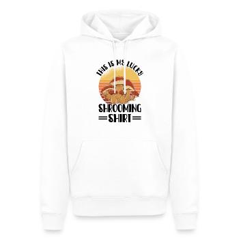 Pilzsammler Pilz Pilzjäger Pilzliebhaber Pilzfarm - Männer Premium Bio Hoodie - Weiß - Vorne - Nico (187cm)