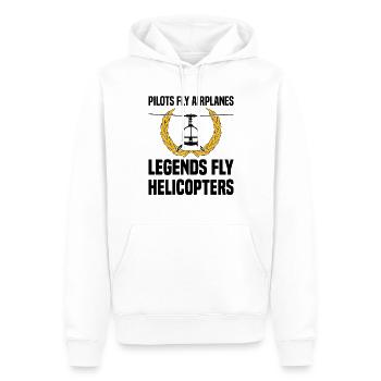 Pilote Hélicoptère Hélicoptère Slogan Hobby Pilot - Sweat à capuche Premium bio Homme - blanc - Devant - Nico (187cm)