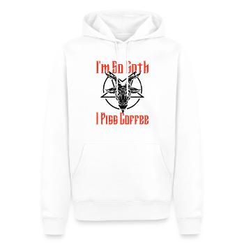 Satan Beelzebub Teufel Gothic Pentagram Mystisch - Männer Premium Bio Hoodie - Weiß - Vorne - Nico (187cm)
