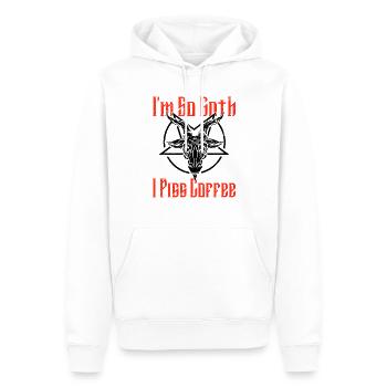 Satan Beelzebub Teufel Gothic Pentagram Mystisch - Männer Premium Bio Hoodie - Weiß - Vorne - Nico (187cm)