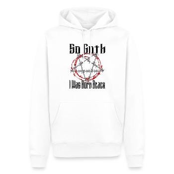 Satan Beelzebub Teufel Gothic Pentagram Mystisch - Männer Premium Bio Hoodie - Weiß - Vorne - Nico (187cm)