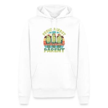 Perruche Perroquet Perroquet Propriétaire - Sweat à capuche Premium bio Homme - blanc - Devant - Nico (187cm)