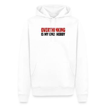 Misanthrope Antisocial Introvert - Men’s Premium Organic Hoodie - white - Front - Nico (187cm)