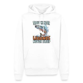Fischen Forelle Lachs Fischer Angler Barsch - Männer Premium Bio Hoodie - Weiß - Vorne - Nico (187cm)