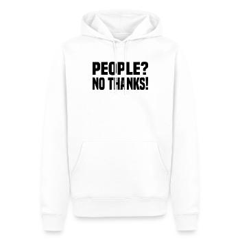 Misanthrop Menschenhasser Asozial Introvertiert - Männer Premium Bio Hoodie - Weiß - Vorne - Nico (187cm)