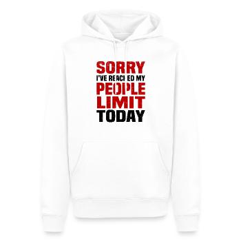 Misanthrope Antisocial Introvert - Men’s Premium Organic Hoodie - white - Front - Nico (187cm)